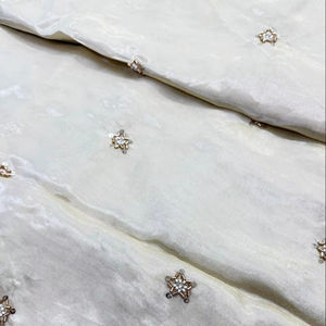 Tela Premium Transpirable, Ecológica, de Secado Rápido, Tejida en Viscosa, con Estampado Cosmos, con Cuentas Originales Bordadas, para Bolsos de Niñas - Product Image 1