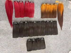 Cheveux naturels bruts, lisses comme des baguettes, en trame, double épaisseur, couleur piano, cheveux humains vietnamiens - Product Image 5