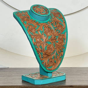 Super Septembre 2026 Présentoir à colliers Western artisanal, support à bijoux floral rustique, décoration de boutique, ensemble cadeau - Product Image 3