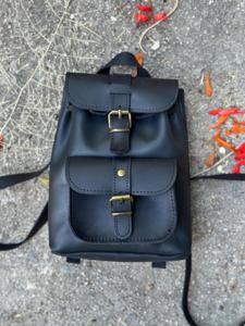 Luxury Custom Genuine Leather Mini <b>Backpack</b> Factory Direct Small Real Leather Travel Daypack Wholesale Bags LSBP-0010 - Product Image 6
