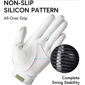 Wholesale Professional Manufacture Adult <b>Light</b> Weight Hand Fit Sports Faux Leather White Golf Gloves Hot Selling Personalized - Product Image 4