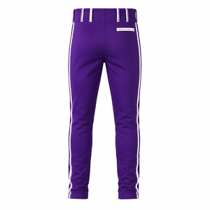 Pantalon de baseball à rayures fines pour homme, personnalisable avec logo, respirant, anti-humidité, taille élastique, vente en gros, usine ODM - Product Image 4