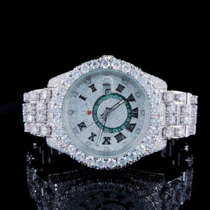 Montre Classique Personnalisée pour Homme, Montre Sertie de Diamants de Laboratoire, Bijoux Hip Hop Incrustés de Diamants, Meilleure Qualité, Prix de Gros - Product Image 6