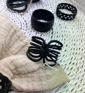 Metal Napkin <b>Ring</b> Table Decorative <b>Circle</b> Napkin <b>Ring</b> Flower Design Napkin Holders for Wedding Centerpieces Table Decoration - Product Image 6