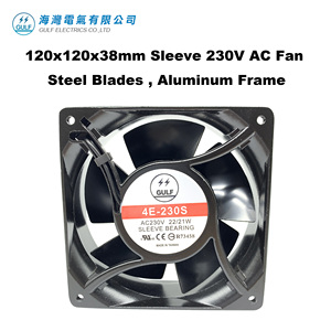 ผลิตในไต้หวัน 4E230S 120x120x38 ใบพัดเหล็ก แบริ่งแบบสวม 230V AC พัดลม - Product Image 1