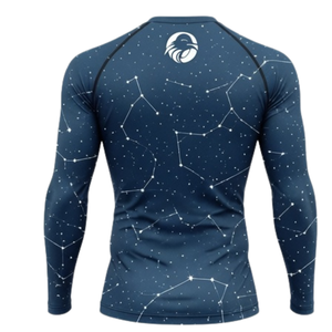 Ensemble de vêtements de sport pour homme, manches longues et leggings, acier bleu, performance active, entraînement, compression, fitness, gym, sportswear, athlétique - Product Image 5