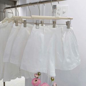 Ensemble décontracté 2 pièces en coton uni avec haut à manches lanternes et short au genou, option logo personnalisé, printemps/été, écoresponsable, Vietnam - Product Image 5