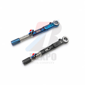 Blue and Black Manual <b>Torque</b> Wrench Dental Ratchet 0-45 Ncm Implantology Stainless Steel Surgical Instrument with Ergonomic Grip - Product Image 1