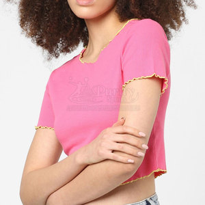 T-shirt court de qualité supérieure pour femmes, léger, couleur personnalisable. - Product Image 3