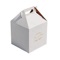 Invitations de mariage personnalisées faites à la main avec lamination mate et gaufrage, fleurs préservées de luxe, boîte à gâteau (INNORHINO)