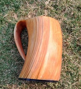 High Quality Stone <b>Beer</b> Mug Vintage Design Hand Grip Natural Solid Pattern Eco-Friendly Reusable Party Use Gift Box Home - Product Image 5