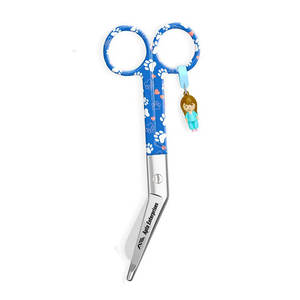 กรรไกรสแตนเลสแบบแมนนวล ลายอุ้งเท้าสุนัข สำหรับตัดผ้าพันแผลอย่างรวดเร็วและแม่นยำ - Product Image 6