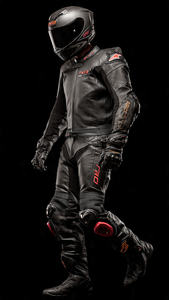 Traje de Motociclismo de Cuero de Invierno de Alta Calidad, Estampado, Talla Grande, para Hombres Corpulentos - Product Image 3