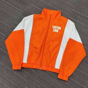 Custom Windbreaker Nylon Tracksuits Color Blocking Track Jacket Windbreaker Nylon Waterpoof Hoodie Jackets Shorts <b>Set</b> Men - Product Image 3