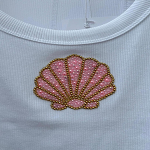 Top de Verano de Algodón con Bordado de Cuentas de Moda, Top de Diseño con Cuentas Bordadas, Top Artesanal de Moda - Product Image 2