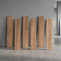 Carreaux de sol en porcelaine imitation bois brun brillant, finition bois naturel, 200x1200mm, épaisseur 12mm, 800*800mm, garantie 20 ans