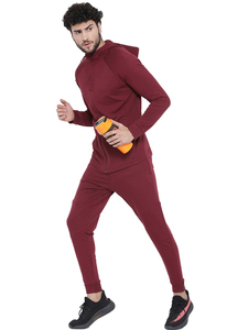 custom men's <b>polyester</b> <b>tracksuit</b> hoodie jogger set sportswear <b>Tracksuit</b> manufacturer wholesale supplier - Product Image 2