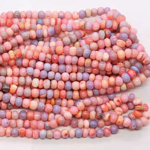 Cuentas redondas lisas de ópalo natural AAA, hilo de cuentas redondas lisas de ópalo para la fabricación de joyas, cuentas de piedras preciosas sueltas de 16 pulgadas - Product Image 1