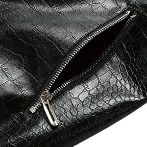 Veste en cuir PU pour homme de style tendance, col montant, coupe-vent chauffant, longueur longue, état neuf, saison hivernale - Product Image 4