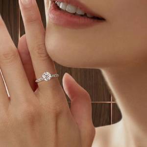 Anillos de Buena Calidad para Hombre, Plata de Ley 925 con Baño de Oro, Anillo de Compromiso con Moissanita, Anillos de Boda Elegantes para Hombre - Product Image 4
