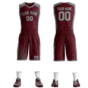 Camisetas de Baloncesto Personalizadas, Uniformes de Equipo Personalizados, Camisetas Transpirables de Secado Rápido, Logotipo, Nombre, Número, Impresión por Sublimación, Tallas Grandes - Product Image 1