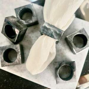 <b>Resin</b> Napkin <b>Rings</b> for Dining and Festive Decor Elegant and Stylish Decorative Accessories RR Enterprises Made in India - Product Image 2