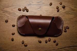 Soft Genuine Leather <b>Glasses</b> Cover Luxury Cowhide Spectacles Pouch Slim Handmade Travel Sunglasses Case Bag LGC-0066 - Product Image 6