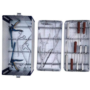 Ensemble d'instruments de chirurgie lombaire en acier inoxydable de qualité chirurgicale, boîte de stérilisation autoclavable, certifié CE Dentavex - Product Image 1