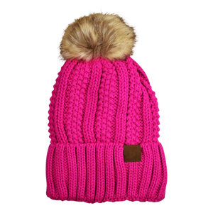 Warm Ribbed Pom Pom <b>Hat</b> for Seasonal Wear with Comfortable Fit for Men Women <b>Hiking</b> Camping and Casual Activities - Product Image 6