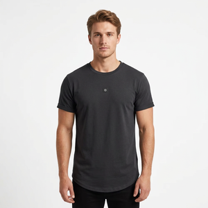 Summer Men's Plus Size 3 Pack Casual Short Sleeve O-Neck Solid Plain Dyed <b>T</b>-<b>Shirts</b> Black <b>Olive</b> <b>Green</b> 100% Cotton Jersey Fabric - Product Image 5