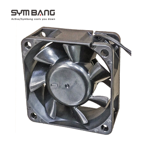 Ventilador de refrigeración axial pequeño EC de 60mm con aspas de plástico de Taiwán, con 2" - Product Image 1