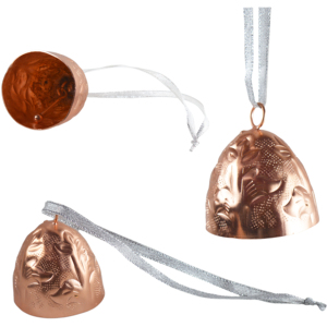 Shiny <b>Copper</b> Plated Hanging Bell Iron Metal Design Christmas Hanging Bell Best Festive Home Decor <b>Ornament</b> Design - Product Image 3