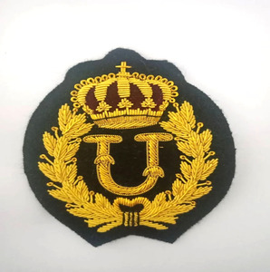Parche bordado a mano personalizable con letras del alfabeto en alambre de oro, insignia para blazer, chaquetas, polos, de sarga, fieltro floral y material de nailon - Product Image 4