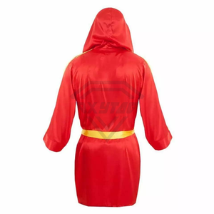 Robe de boxe de style moderne fabriquée au Pakistan, 100% polyester, séchage rapide, robe de boxe en sublimation, robe de boxe personnalisée en satin - Product Image 2