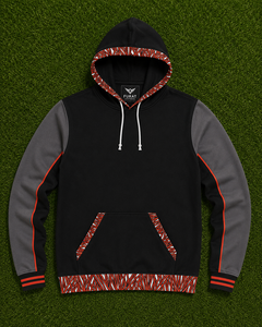 เสื้อฮู้ดดี้ผู้ชายแบบขายส่ง ผ้าโพลีเอสเตอร์ฟลีซ ซิป Y2K น้ำหนัก 220 กรัม สีบล็อกกิ้ง สำหรับฤดูหนาว - Product Image 2