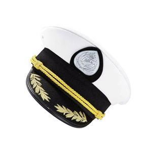 หมวกกัปตันเรือคุณภาพสูง รุ่น Admiral Peak ผลิตด้วยมือจากโพลีเอสเตอร์/ผ้าฝ้าย/พีวีซี/ขนสัตว์  รับสั่งทำตามแบบ  สำหรับเจ้าหน้าที่เรือเดินสมุทร  OEM - Product Image 2