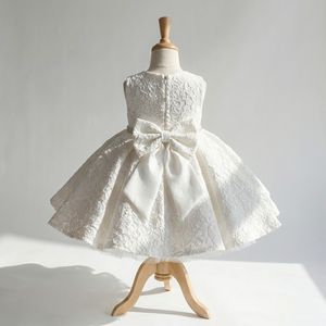 ชุดเดรสลูกไม้สีงาช้างสุดหรูสำหรับเด็กผู้หญิง ชุดเดรสสั้นสำหรับเด็กวัยหัดเดิน สวมใส่ในงานปาร์ตี้วันพ่อ - Product Image 2