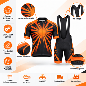 Ensemble de cyclisme pour hommes, maillot et short de cyclisme personnalisés par sublimation, ensemble de cyclisme d'équipe, vêtements de performance pour le vélo de route, entraînement et course - Product Image 6