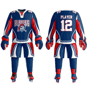 Uniforme de hockey sur glace fabriqué en usine, prix raisonnable, service OEM, faible MOQ, uniforme de hockey sur glace respirant - Product Image 1