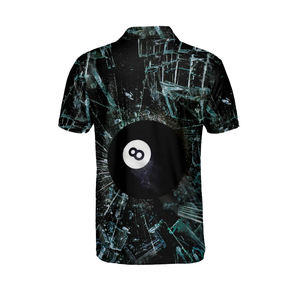 Camisetas Polo de Snooker para Hombre con Estampado Digital de Jugador de Billar, Transpirables, de Secado Rápido, de Poliéster/Algodón, Personalizables para Equipos - Product Image 3