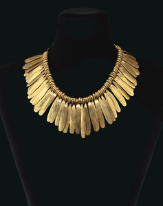 Collar de Latón Pulido Tradicional HF CRAFTS HFC-0448 Hecho a Mano de Alta Calidad con Acabado Elegante para Boda, Collar con Colgante de Latón - Product Image 3
