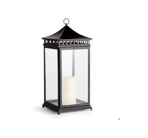 Bronze Finished Fantastic Design Metal <b>Lantern</b> Rectangle Shape <b>Lantern</b> with Handle <b>Candle</b> <b>Lanterns</b> for Outdoor & Home Decoration - Product Image 6