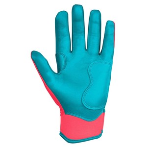 ถุงมือซอฟต์บอลแบบข้อมือสั้น ดีไซน์สีสันสดใส พร้อมสายรัดแบบตีนตุ๊กแก  ถุงมือเบสบอลหนัง Cabretta แบบกำหนดเองได้ - Product Image 3