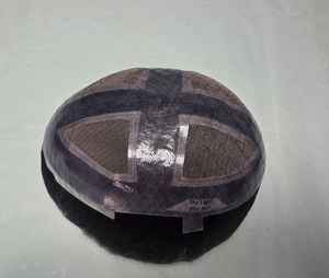 Perruque et toupet pour homme en cheveux indiens Remy de Taz Hair BD avec dentelle frontale Deep Wave et Water Wave, légers et écologiques - Product Image 2