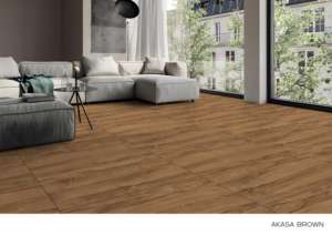 กระเบื้องพอร์ซเลนด้านพรีเมียม ขนาด 60x120 ซม. แผ่นใหญ่ ดีไซน์แผ่นยาว สำหรับปูพื้นและผนังภายในบ้านและอาคารพาณิชย์สมัยใหม่ - Product Image 3