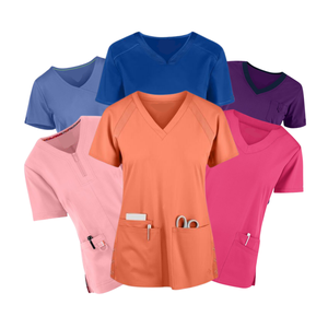 ชุดเครื่องแบบทางการแพทย์ VN สำหรับโรงพยาบาลศูนย์การดูแลสุขภาพที่นุ่มมากเสื้อจั๊มสูทเสื้อโค้ทพยาบาลเสื้อโค้ทตัวอย่างฟรี - Product Image 2