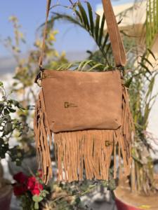 Bolso Bandolera de Cuero Vacuno para Mujer, Ligero, Elegante, Estilo Bohemio, Multiusos, con Cierre de Cremallera, Capacidad de 1-1.9L, Gran Venta - Product Image 4