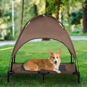 Cuccia Portatile da 36 Pollici per Piccoli Animali con Tettoia Parasole Anti-UV Rimovibile e Lavabile, Funzione Rinfrescante - Product Image 2