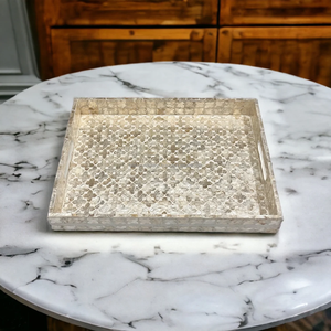 Hot <b>Sale</b> Top Trending Handcrafted Large Mother of Pearl Inlay Serving Tray Kitchen Wares Wholesale From Falak World Export - Product Image 1