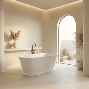 Baignoire autoportante FW-3304-Morden en acrylique pour salle de bain - Product Image 2